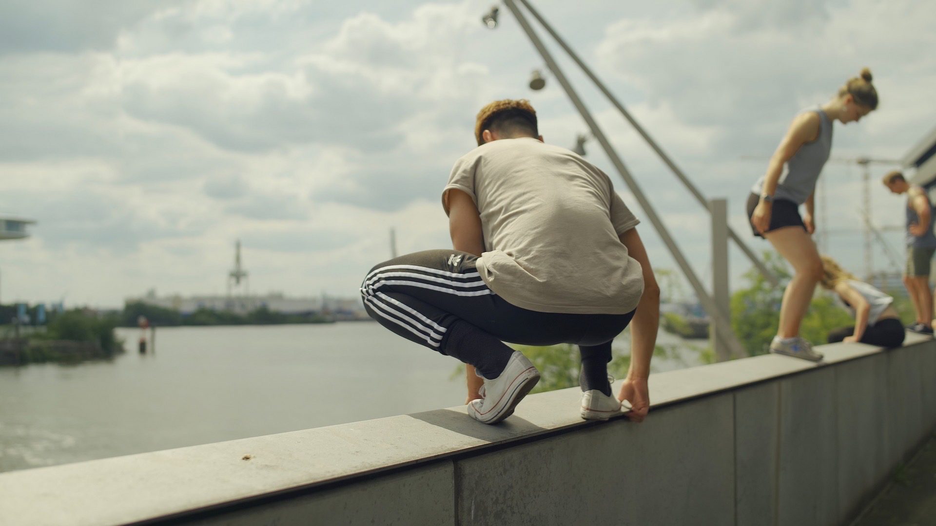 Balance an der Elbe Hamburg